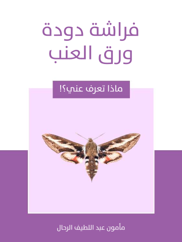 غلاف كتاب فراشة دودة ورق العنب