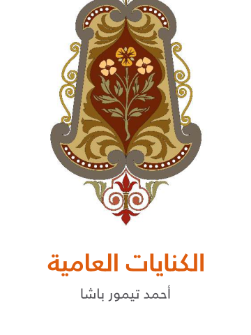 غلاف كتاب الكنايات العامية
